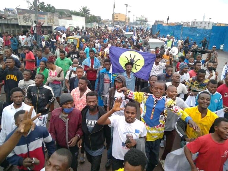 Jean-Pierre Bemba le seul leader de lamuka dans la rue avec les militants