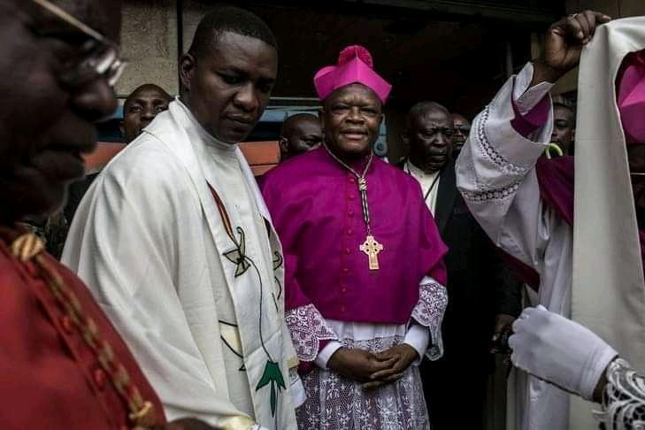 RDC: Deux émissaires du Fcc chez le cardinal Ambongo