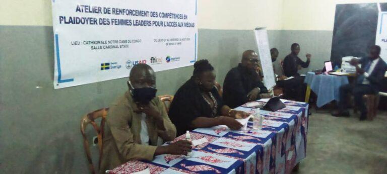 RDC : Ouverture d&rsquo;un atelier de renforcement des compétences en plaidoyer des femmes leaders pour l&rsquo;accès aux médias à Kinshasa
