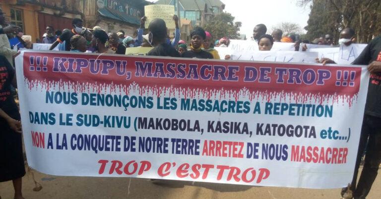 Massacre de Kipupu: les tributs Bambembe, Bafuliru, Banyindu et Bavira exigent l&rsquo;implication de Chef de l&rsquo;État