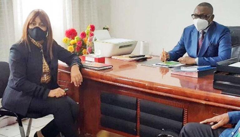 Foot-Rdc: La présidente de V.Club échange avec le président de la LINAFOOT sur la clé de répartition des recettes des matches