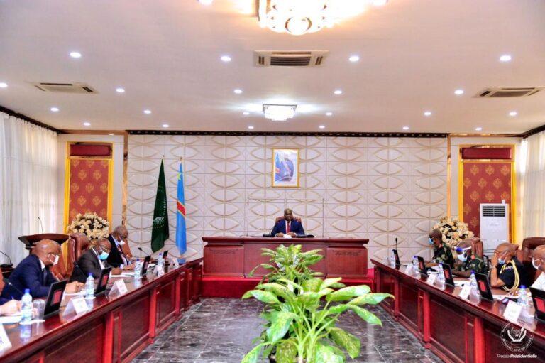 RDC: Le Chef de l&rsquo;État a présidé la réunion du Conseil Supérieur de la Défense
