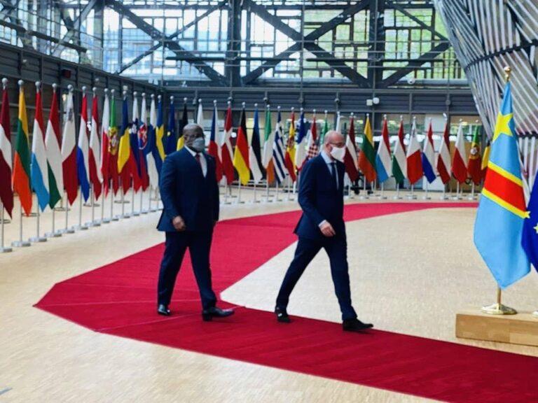 RDC: Le Président Félix Tshisekedi a échangé avec Charles Michel sur la préparation du dialogue politique entre la RDC et l&rsquo;UE