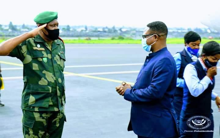 RDC-Goma: Le Directeur du cabinet adjoint du Chef de l&rsquo;Etat, Désiré-Cashimir Kolongele Eberande, est arrivé Goma pour les derniers préparatifs