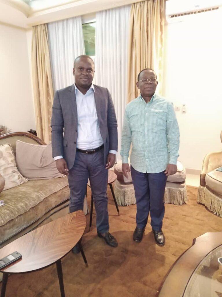 RDC- POLITIQUE : Union sacrée de la nation , Junior Mata a échangé avec Bahati Lukwebo