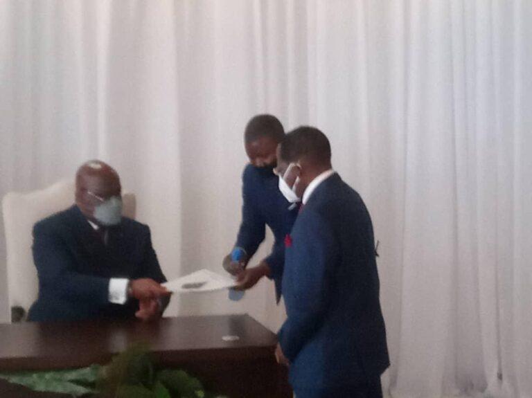 RDC: L’informateur Bahati Lukwebo a remis son rapport au Président de la République, Félix-Antoine Tshisekedi