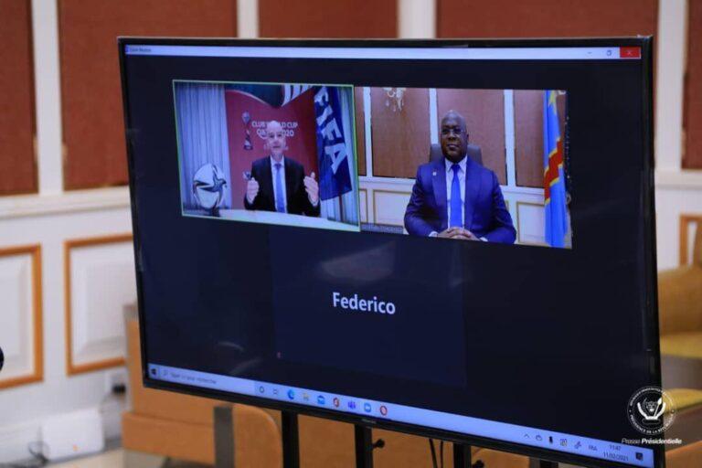 RDC: Le Président Félix-Antoine Tshisekedi s’est entretenu avec le Président de la FIFA, Gianni Infantino