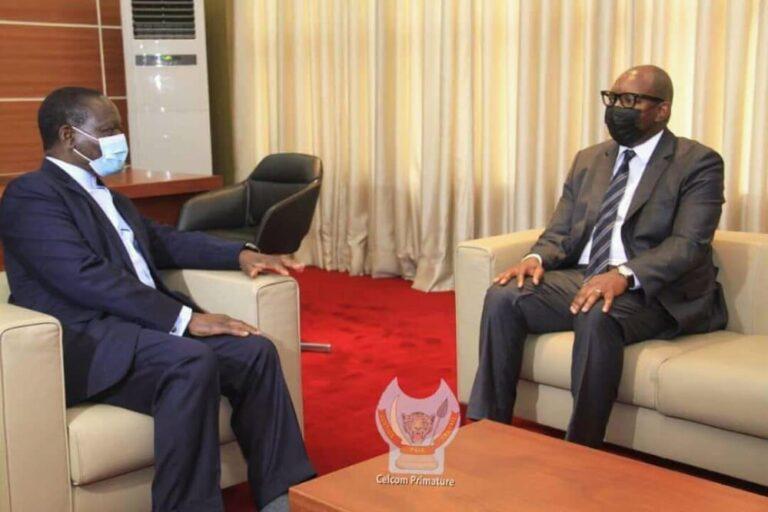 RDC: Sylvestre Ilunga Ilunkamba a fait visiter le nouveau Premier Ministre Jean-Michel Sama Lukonde Kyenge les bureaux réservés aux services de la Primature