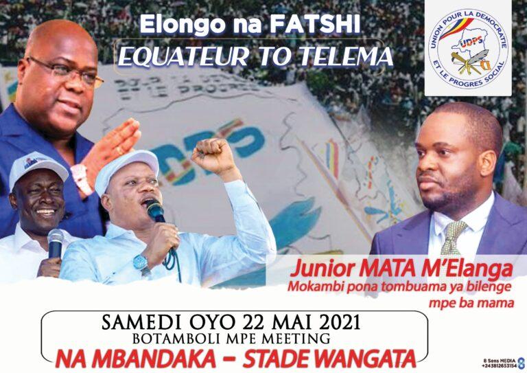 RDC-Mbandaka: Junior Mata en meeting ce samedi 22 Mai au Stade Wangata