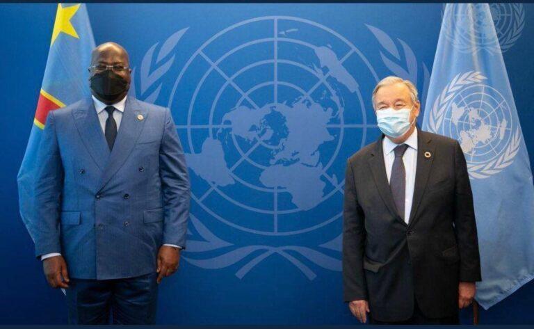 New York : F. Tshisekedi Tshilombo et A. Guterres abordent la paix et la stabilité dans l’Est de la RDC