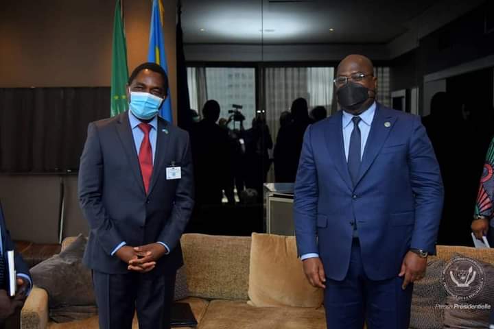 New-York : Félix Tshisekedi et Hakainde Hichilema promettent de résoudre les différends entre leurs nations à l&rsquo;amiable