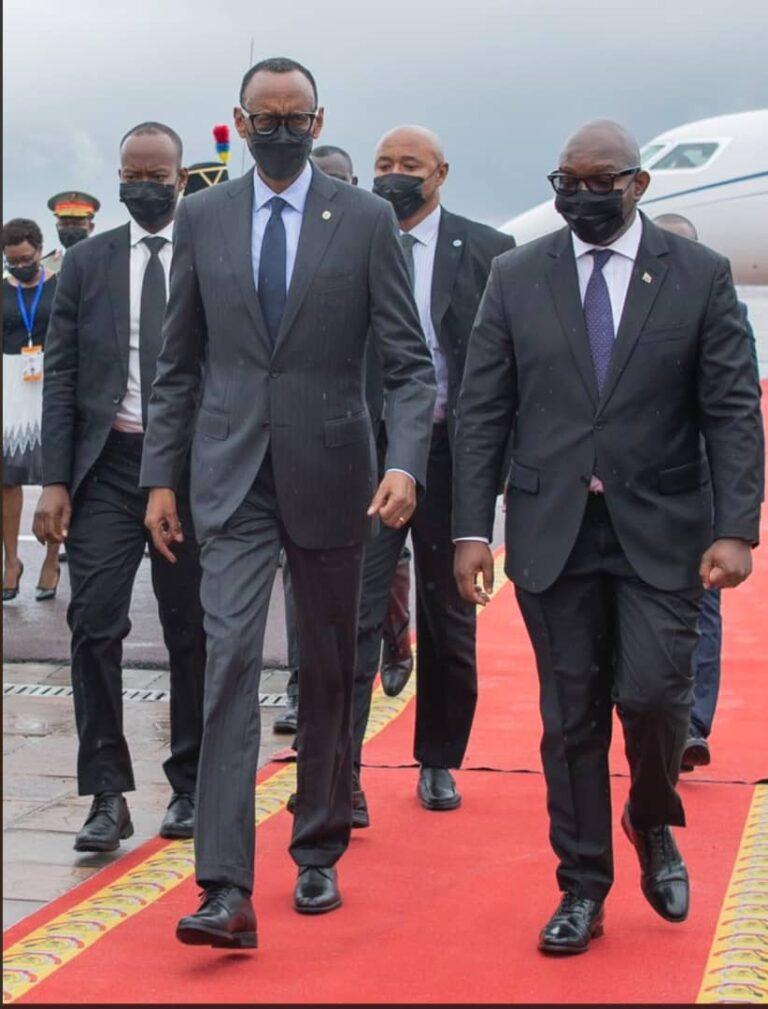 RDC: Le Président Rwandais Paul Kagame est à Kinshasa