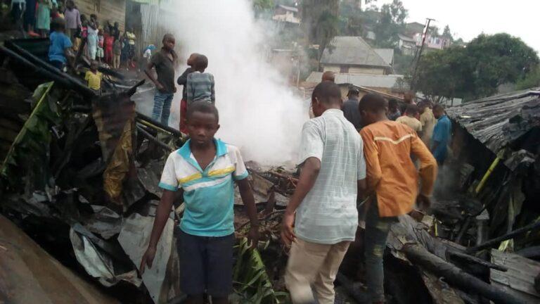 Bukavu: 3 maisons et plusieurs biens partis en fumée.