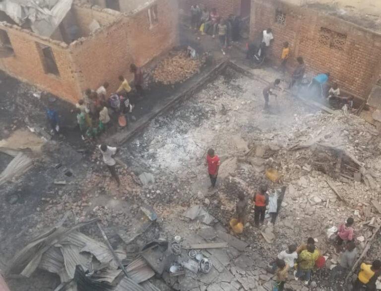 Bukavu: une dizaine des maisons complètement calcinées dans un incendie