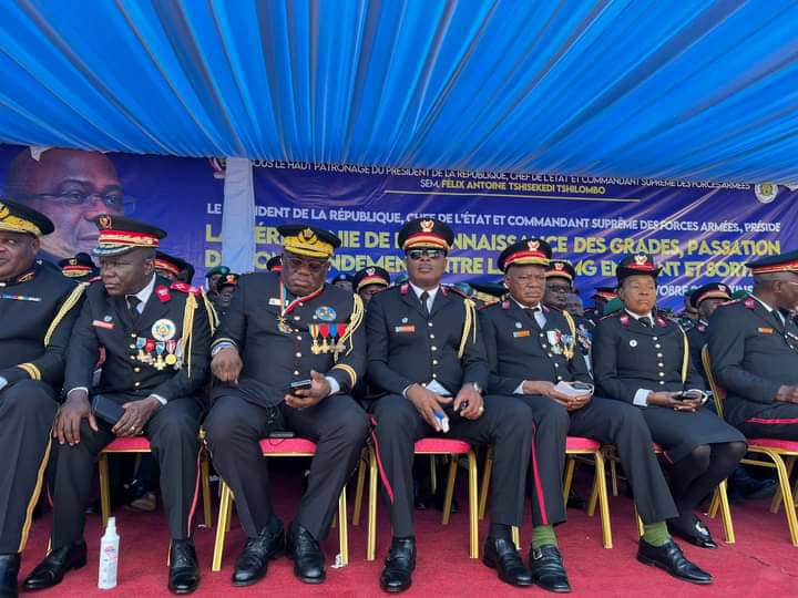 Camp Kokolo/EMG: Tshisekedi préside la cérémonie de passation de grade