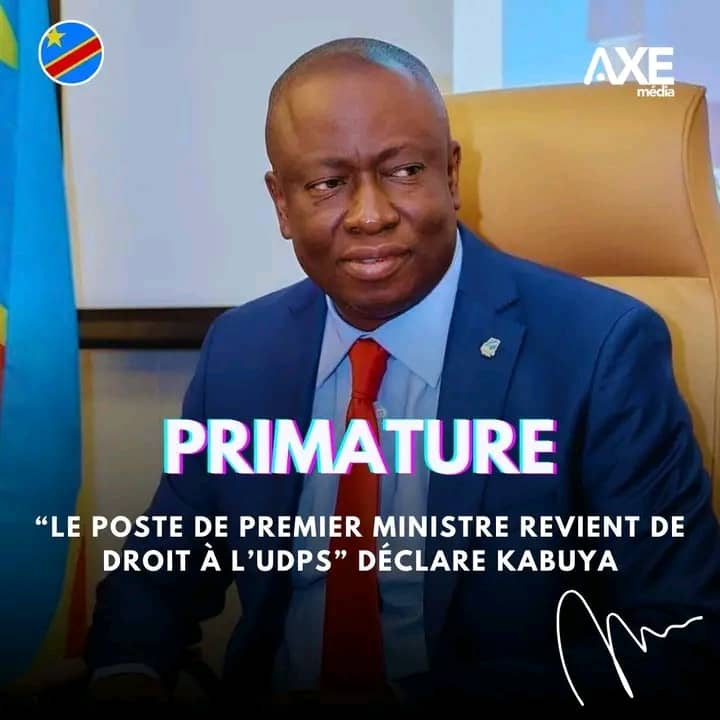RDC: Le prochain premier ministre sera membre de l’UDPS ( Augustin Kabuya)