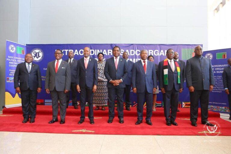 SADC : les chefs d&rsquo;État fustigent les manoeuvres de Kigali contre la force régionale déployée en RDC
