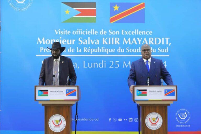 Tshisekedi et Salva Kiir favorables pour la relance des processus de Nairobi et Luanda