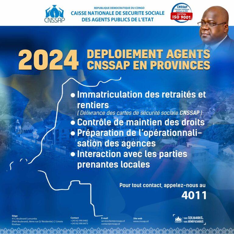 CNSSAP : l&rsquo;établissement procède au déploiement de ses agents en provinces (communiqué)