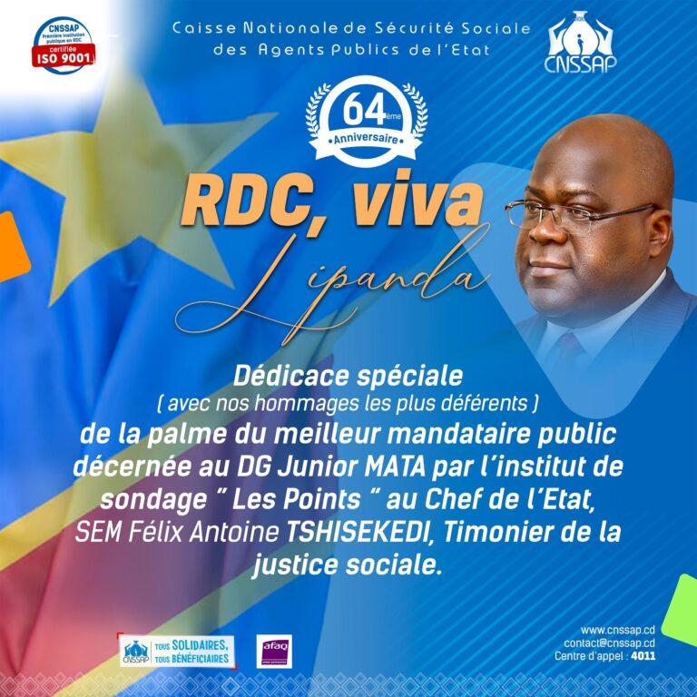 30 juin: la CNSSAP souhaite une bonne fête de l&rsquo;indépendance à Félix Tshisekedi et Jean-Pierre Lihau