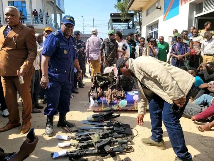 Goma : 35 présumés bandits arrêtés par les services de sécurité