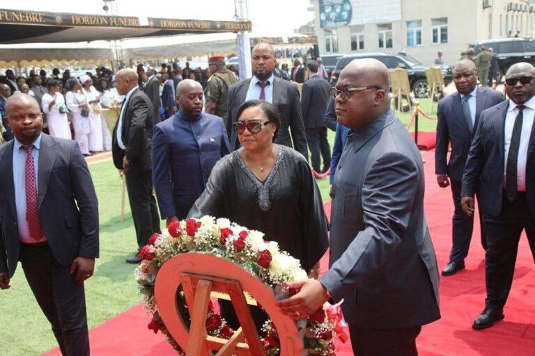 A Kinshasa depuis mardi soir, Félix Tshisekedi a rendu un dernier hommage au patriarche Marcello Tshilombo