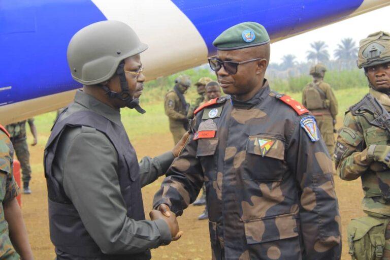 Guerre à l&rsquo;Est de la RDC : le ministre de la Défense, Guy Muandiamvita à Beni