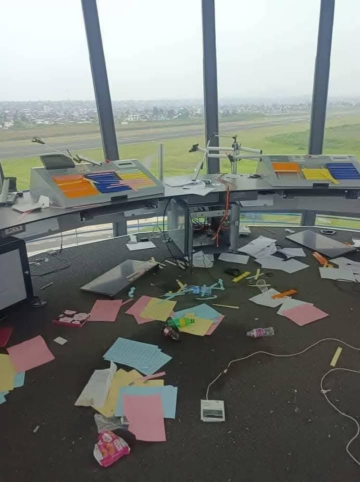 Nord-Kivu : le tour de contrôle de l&rsquo;aéroport international de Goma vandalisé par les M23