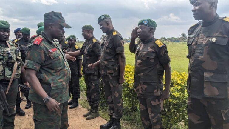 Le général Ychalingonza Nduru Jacques en mission d&rsquo;inspection au Nord-Kivu