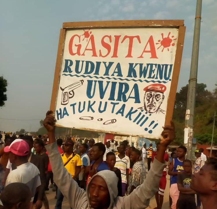 Marche contre le général Gasita à Uvira : 1 mort et plusieurs blessés