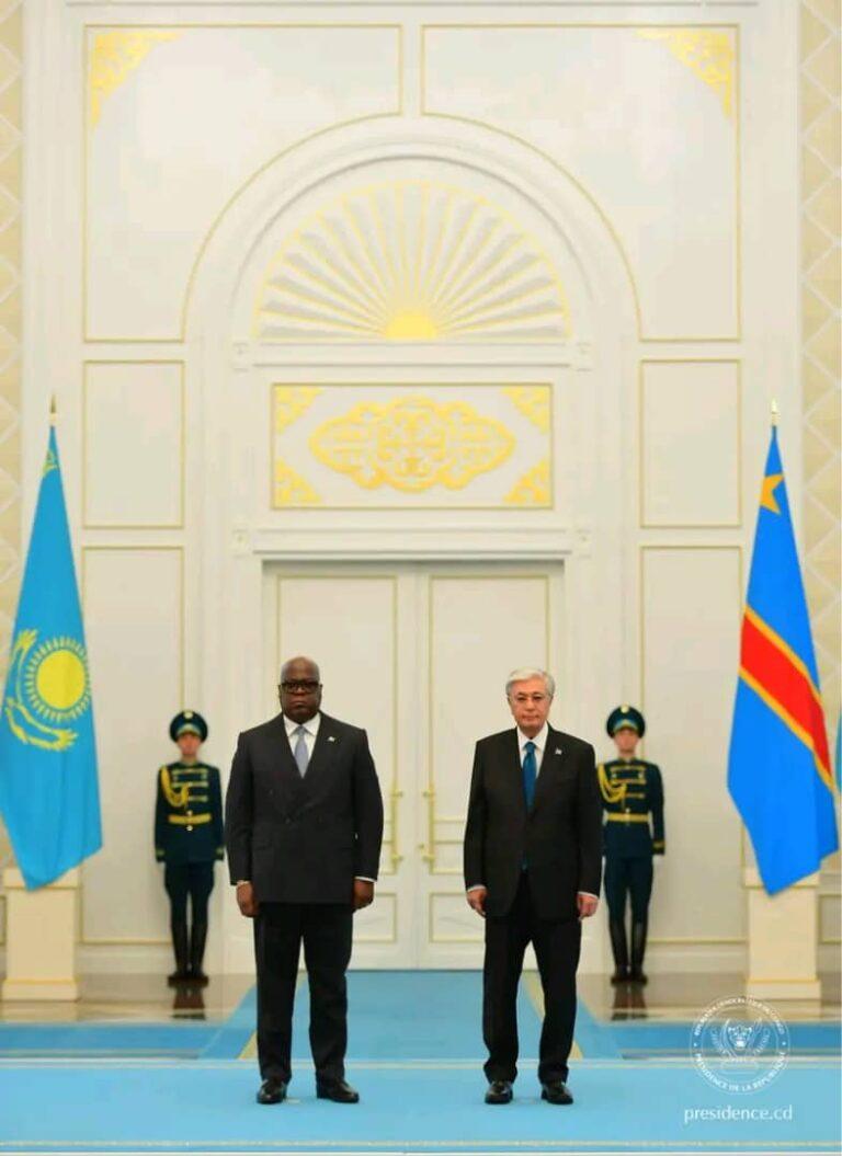 En visite d’État au Kazakhstan, Félix Tshisekedi reçu avec faste à Astana