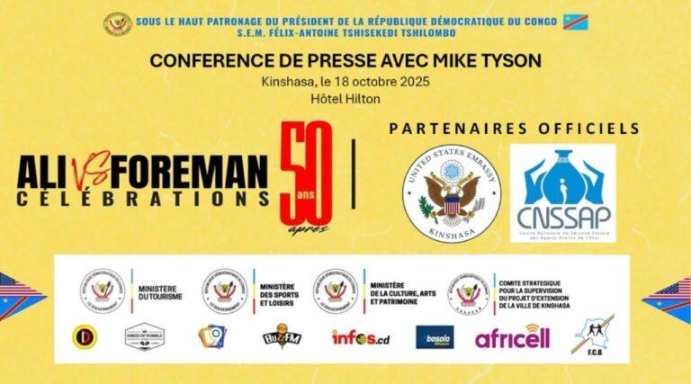 Mike Tyson à Kinshasa : la CNSSAP marque son empreinte à l’événement historique