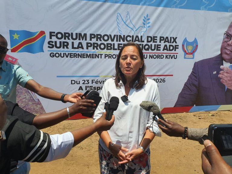 Forum Provincial de Paix sur la Problématique ADF à Beni : Roxane De Bildering réaffirme l’engagement de la Belgique