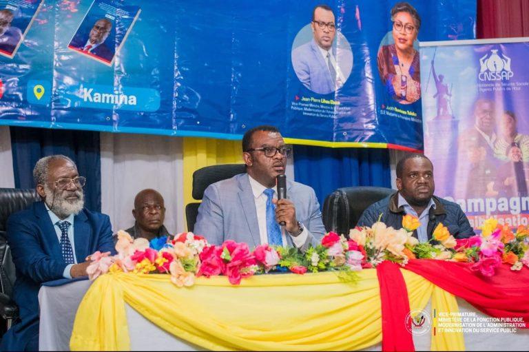 Kamina : Jean-Pierre Lihau Ebuwa sensibilise sur le nouveau régime spécial de Sécurité sociale géré par la CNSSAP