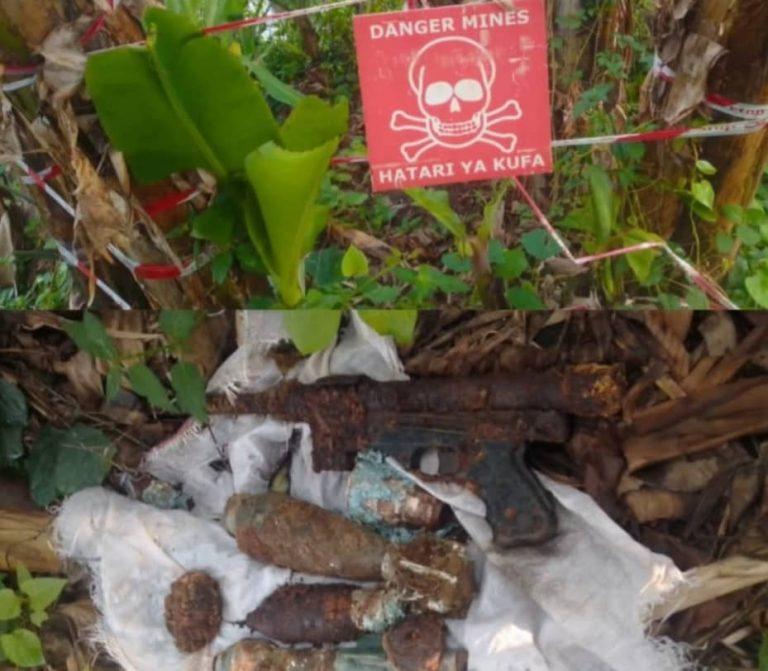 Nord-Kivu : six engins explosifs non explosés découverts à Nzenga, la Protection civile appelle à la vigilance