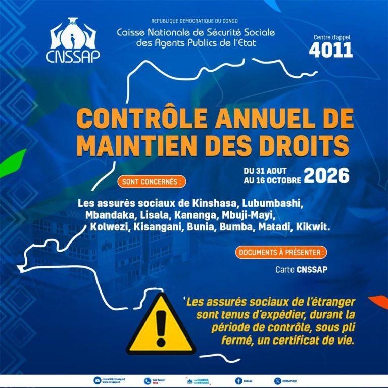 CNSSAP : les retraités appelés à se soumettre au contrôle du maintien des droits